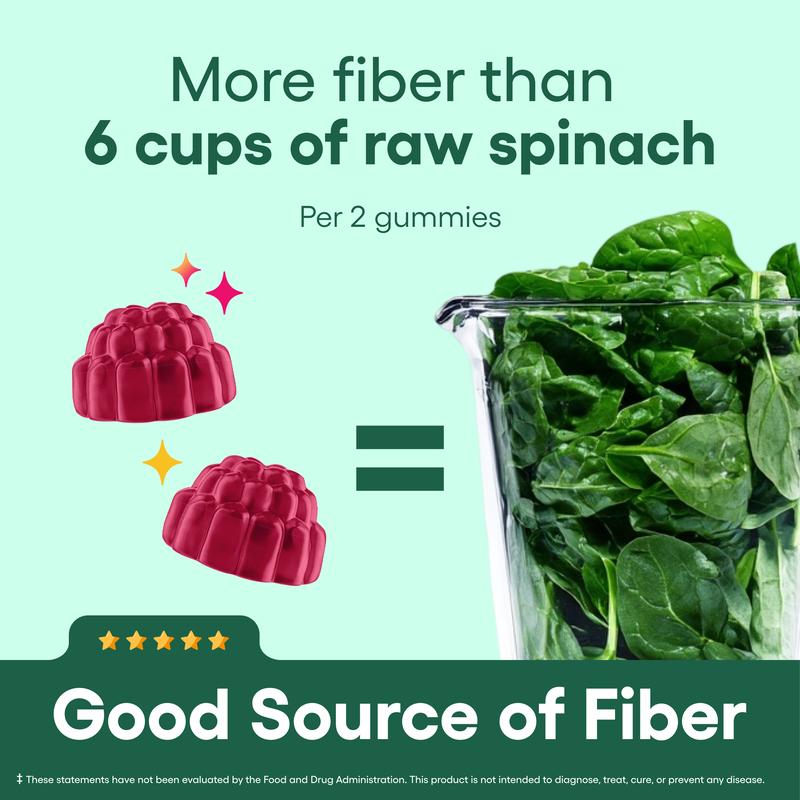 Fiber Gummies for Digestive Health & Regularity