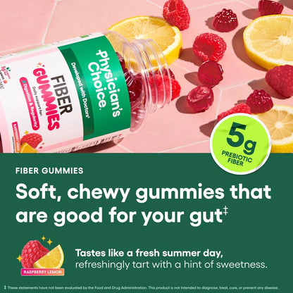 Fiber Gummies for Digestive Health & Regularity