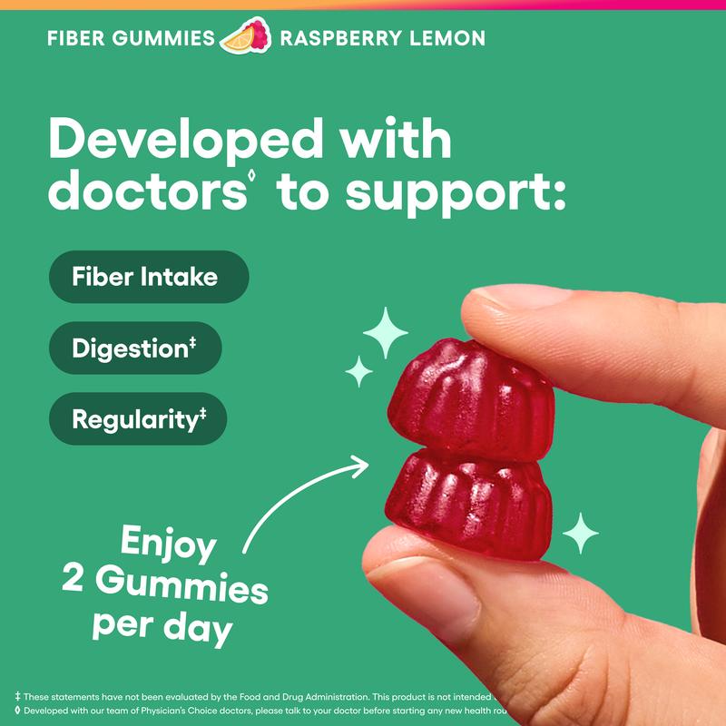 Fiber Gummies for Digestive Health & Regularity